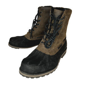 Polo Ralph Lauren Boots Men’s 8D Brown Black Whitsand Leather Lace Up Duck